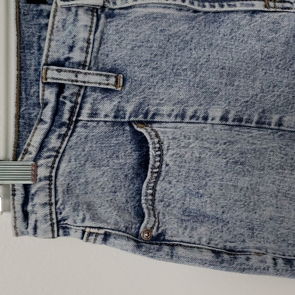 Silver Frisco Tapered high rise acid wash jeans with front seam - Picture 4 of 12